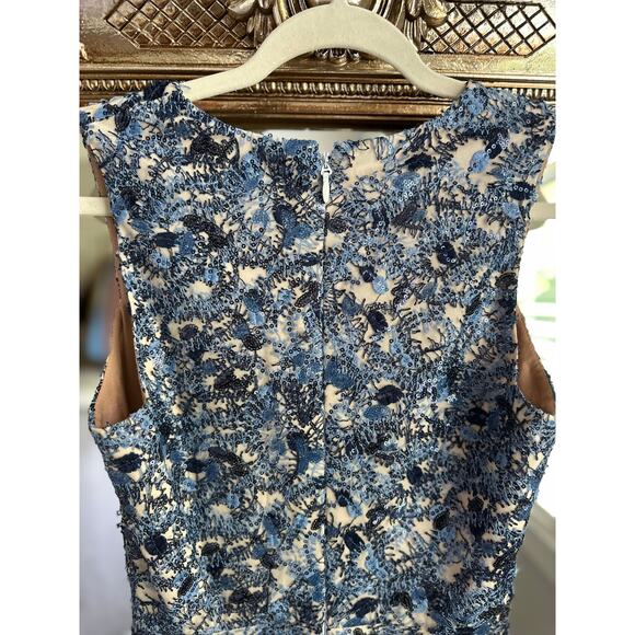 Dress the Population Sally Embroidered Sequin Fit & Flare Dress Small - Picture 7 of 9